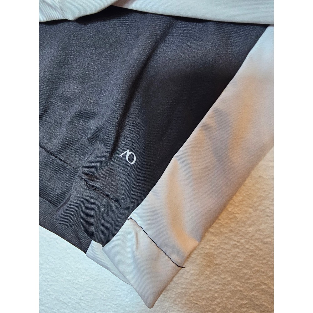AndersonOrd Mens XL Performance Golf 1/4 Zip Pullover Black White Colorblock AO - Picture 4 of 7